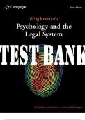 Wrightsman's Psychology and the Legal System 10th Edition by Kirk Heilbrun&comma; Edith Greene&comma; Amy Bradfield Douglass  TEST BANK