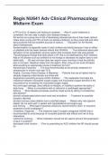 Regis NU641 Adv Clinical Pharmacology Midterm Exam