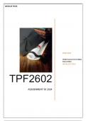 TPF2602 ASSIGNMENT 50 2024
