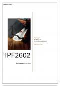 TPF2602 ASSIGNMENT 51 2024