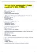 Multiple choice questions for ILE exam prep &lpar;PART 4&rpar;100&percnt; &lpar;RATED A&plus;&rpar;