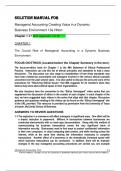 Solution Manual For Managerial Accounting Creating Value in a Dynamic Business Environment 13e Hilton Chapter 1-17 With Appendix (I II III)