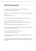 HCR210 Arizona State University -HCR 210 study guide questions n answers