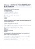 Chapter 1&lowbar; INTRODUCTION TO PROJECT MANAGEMENT