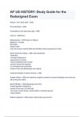 AP US HISTORY&lowbar; Study Guide for the Redesigned Exam