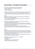 Accounting - concepts & principles