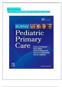 Test Bank For Burns' Pediatric Primary Care 8th Edition By Mary Dirks, All Chapters|| Complete Guide 2023