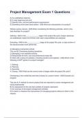 Project Management Exam 1 Questions