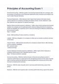 Principles of Accounting Exam 1