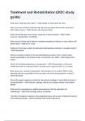 Treatment and Rehabilitation &lpar;BOC study guide&rpar;