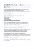 APUSH Test&lowbar; Periods 1-9 Review Questions