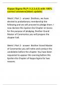 Kappa Sigma RLP (1,2,3,4,5) with 100% correct answers(latest update).