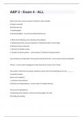 A&P 2 - Exam 4 - ALL Question and answers verified to pass