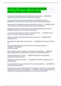TATTOO LICENSE EXAM REVIEW QUESTIONS AND ANSWERS