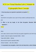 3CX Live Virtual Machine Lab 6&period;2 Module 06 Cryptographic Basic Concepts Solved 100&percnt; Correct &vert;2024&sol;2025 Correct Questions and Answers