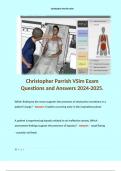 Christopher Parrish VSim Exam Questions and Answers 2024-2025. 