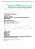CCP&sol;FPC EXAM 1 &lpar;Questions and Answers&rpar;  100&percnt; Accurate and Verified Latest Guide&period;