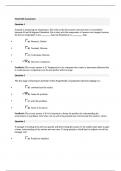 WGU C207 Final Self Assessment Q & A