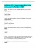 WGU C215 Pre-Assessment Questions And Answers Rated A&plus; 2024&period;