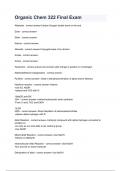 Organic Chem 322 Final Exam