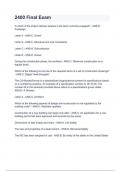 2400 Final Exam with complete solution &period;