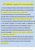 Pediatrics ATI Capstone Pre-Assessment Quiz Solved 100&percnt; Correct &vert;2024&sol;2025 Correct Questions and Answers