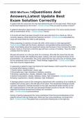 6020 MidTerm 74Questions And Answers,Latest Update Best Exam Solution Correctly