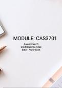 CAS3701 ASSIGNMENT 5  SOLUTION 2024 DUE 17 MAY 2024