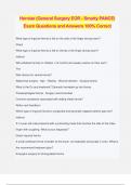 Hernias &lpar;General Surgery EOR - Smarty PANCE&rpar; Exam Questions and Answers 100&percnt; Correct