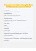Melena and hematochezia &lpar;General Surgery EOR - Smarty PANCE&rpar; Exam Questions and Answers 100&percnt; Pass