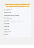Ulcerative Colitis vs&period; Crohn's Disease &lpar;General Surgery EOR - Smarty PANCE&rpar; Exam Questions and Answers 100&percnt; Pass