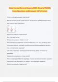 Hiatal hernia &lpar;General Surgery EOR - Smarty PANCE&rpar; Exam Questions and Answers 100&percnt; Correct