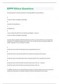 EPPP Ethics  Exam Questions With 100% Correct!!