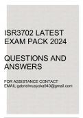ISR3702 Exam pack 2024(life insurance questions and answers)