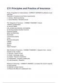 C11 Principles and Practice of Insurance