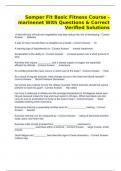Semper Fit Basic Fitness Course -marinenet With Questions & Correct Verified Solutions