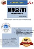 MNG3701 May/June Exam (COMPLETE ANSWERS) 2024