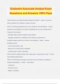 Guidewire Associate Analyst Exam Questions and Answers 100% Pass
