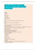 WGU D005 STUDY GUIDE QUESTIONS AND ANSWERS 2024&sol;2025