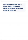 CCA exam practice test - Exam Edge / CCA EXAM PRACTICE TEST 2024 FINAL UPDATE PASS A+