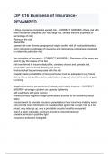CIP C16 Business of Insurance- REVAMPED&period;