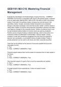 GEB1101&lowbar;M2-C16&lowbar; Mastering Financial Management