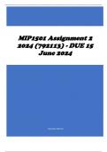 MIP1501 Assignment 2 2024 (792113) - DUE 15 June 2024
