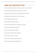 NIMS CNC OPERATOR TEST  QUESTIONS & ANSWERS SOLVED 100&percnt; CORRECT&excl;