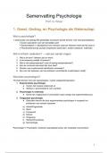 Samenvatting Psychologie 2023-2024