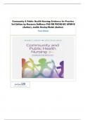 Community & Public Health Nursing: Evidence for Practice 3rd Edition by Rosanna DeMarco PhD RN PHCNS-BC APHN-B (Author), Judith Healey-Walsh (Author) Test Bank
