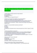 NC Bail Bondsman Exam Questions and Answers- Graded A