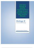 OCR 2023 Biology B H422/03:  Practical skills in  biology A Level Question Paper &  Mark Scheme  (Merged