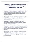 BIOD 151 Module 5 Exam Questions  and Verified Answers- Portage  Learning (GRADED A+)