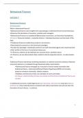 Samenvatting - Gedragsfinanciering (F710399A)
